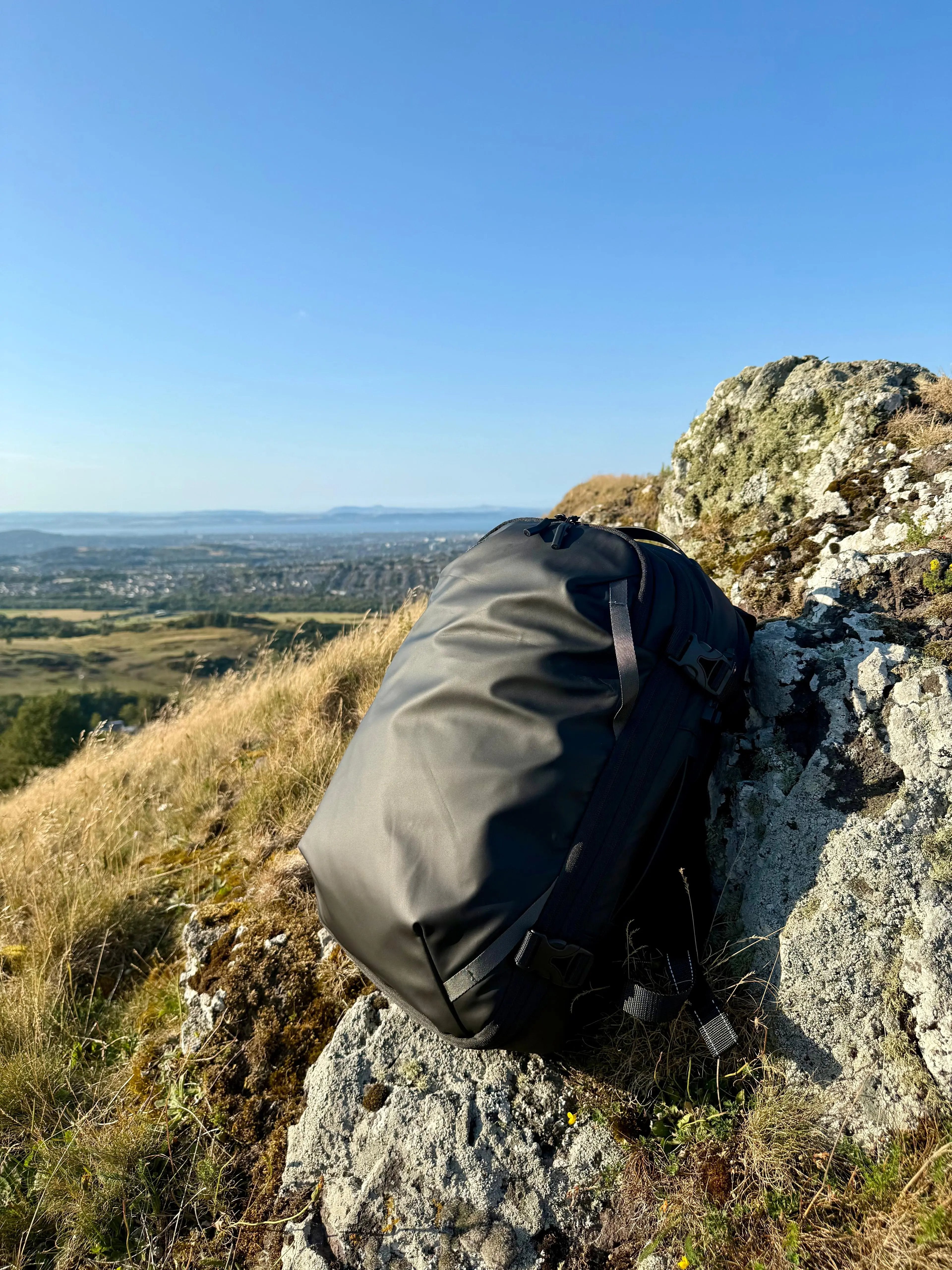 backpack on the mountains
